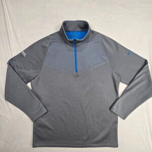 Nike Golf Dri-FIT Pullover 1/4 Zip Mens Sz Large Gray/Blue Martin‎ Marietta Logo